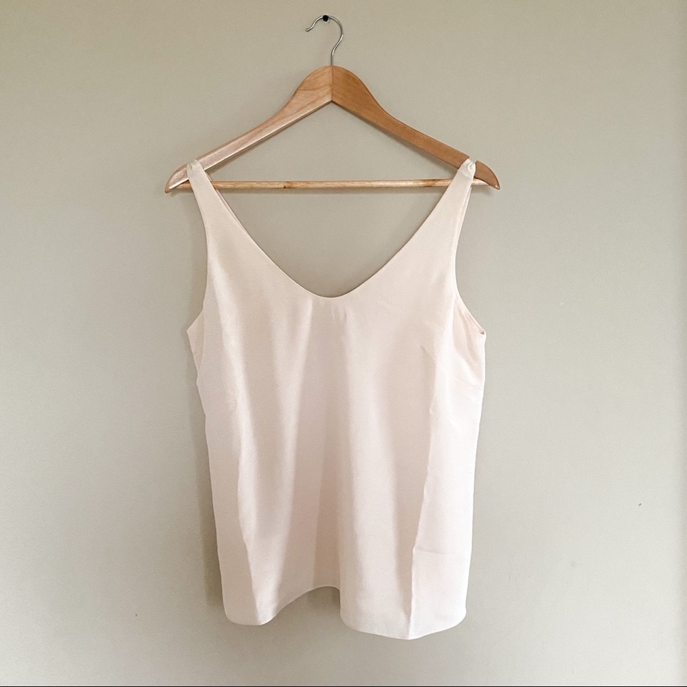 J. Crew 100% Silk Light Pink Sleeveless Blouse